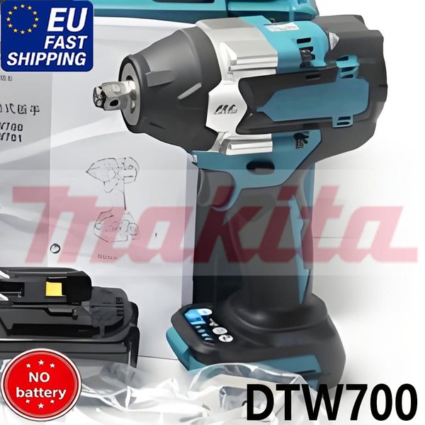 für Makita 1200N.M Bürstenloser Elektrischer Schlagschrauber 1/2 Zoll Kabelloser Drehmomentschlüssel Schraubendreher Elektrowerkzeug für Makita 18V Akku