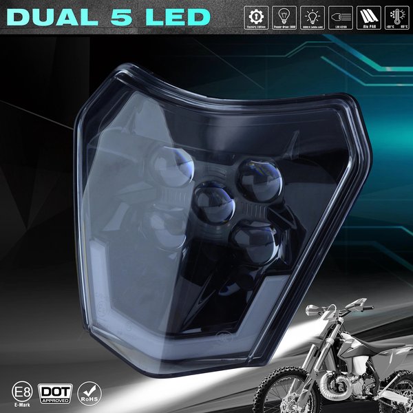MCHMFG Motorrad Neue LED Scheinwerfer Scheinwerfer Für KTM LDE FÜR KTM EXC EXCF SX SXF XC XCF XCW XCFW 125 150 250 300 350 450 530