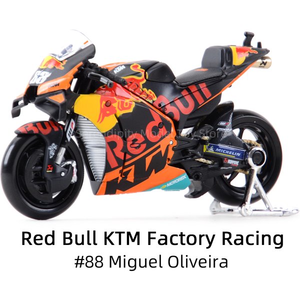 Maisto 1:18 2021 GP Racing Red Bull KTM Factory Racing Druckgussfahrzeuge, Sammlerstück, Motorradmodell, Spielzeug