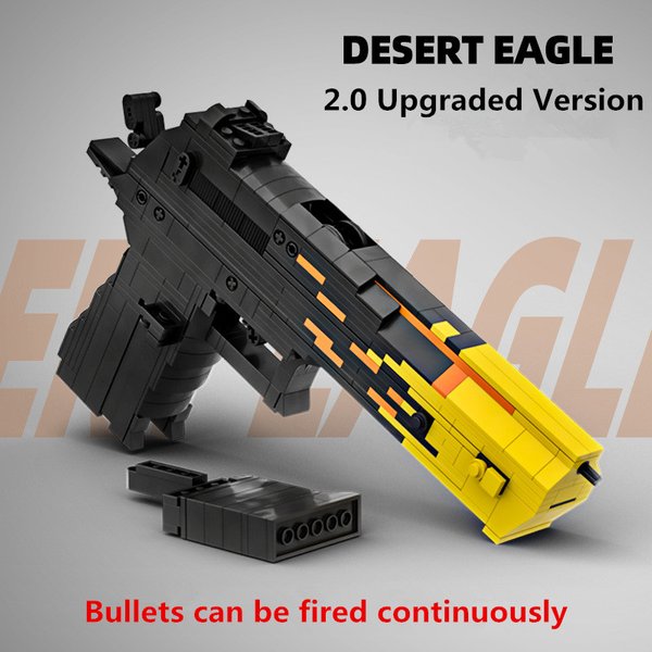 Desert Eagle Gun importer décennie ks for Boys, CSGO Amélioré, Pistolet, Balles en caoutchouc, Peut être tiré en continu, Jouets militaires, Cadeau, 2.0