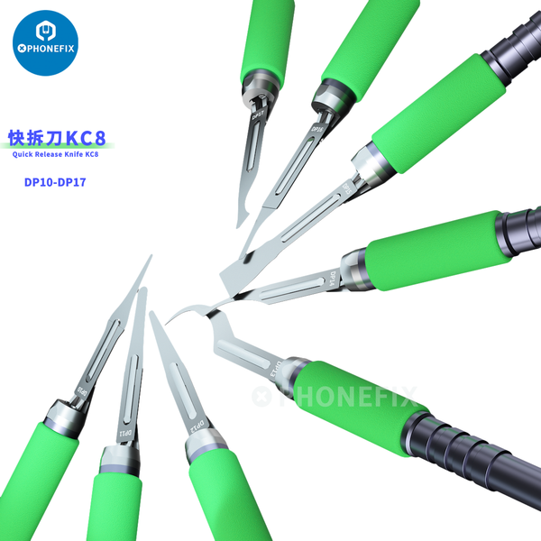 Mijing Quick Release Kinfe KC8 Motherboard IC Entfernen Kleber Rework Klinge CPU Zerlegen Messer Chip Reparatur Schaber Hebeln Messer Kit