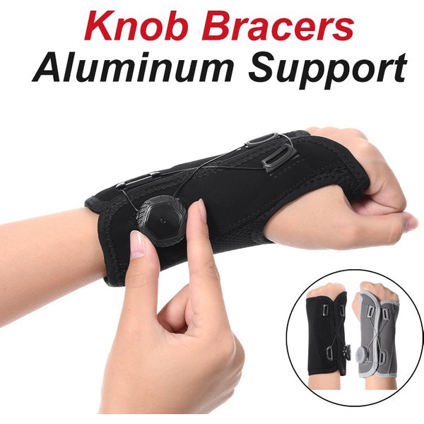 Tunnel Wrist Brace Night Support and Metal Splint Stabilizer Helps Relieve Tendinitis Arthritis Carpal Tunnel Syndrome Pain
