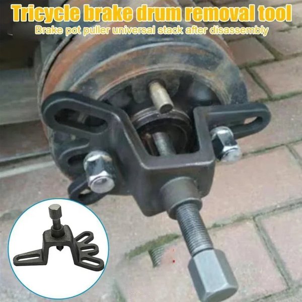 Extracteur de tambour de frein universel, outil de réparation d'extracteur de moyeu de roue à 4 trous, portable pour accessoires de moto pour Tricycle et moto