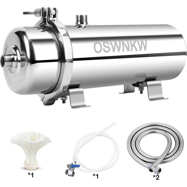 Ganzhaushalts-Wasserfilter 0,01 µm PVDF Vorfilter 1000L SUS304 Wasserfilter kann 5 Jahre lang kontinuierlich gereinigt werden