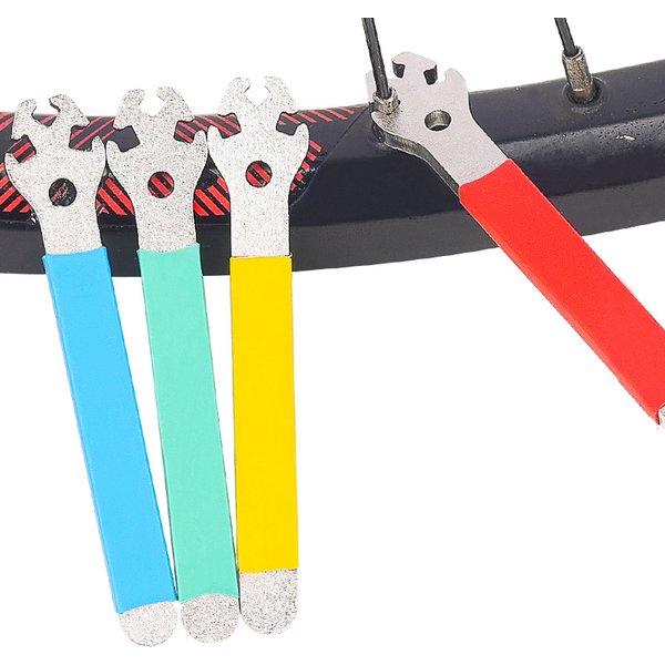 Clé à rayons de vélo, outil de réglage de jante, Correction du tendeur, Kit de clé à outils de mamelon de rayons de vélo entièrement en acier