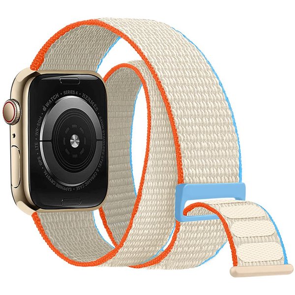 Nylonschlaufe für Apple Watch Band 44 mm 45 mm 49 mm 40 mm 41 mm 42 mm 38 mm Doppeltour-Armband iWatch Serie 7 8 3 4 5 6 Se Ultra-Armband