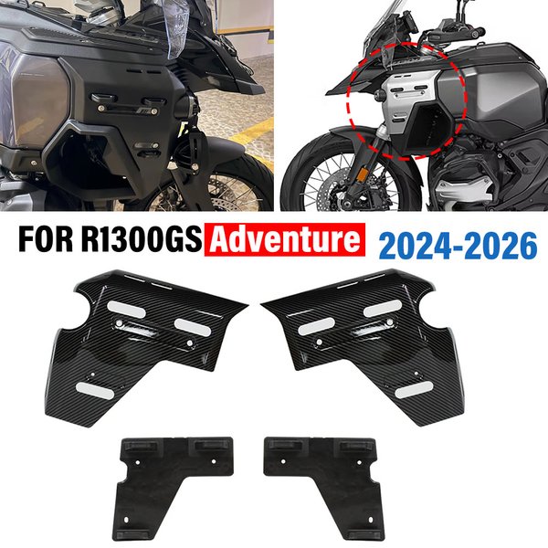 Für BMW R1300GS R1300GS ADV Adventure 2024-2026 Motorrad Seitenverkleidung Wassertankschutz Rahmenprotektor Kühlerabdeckung Verkleidung