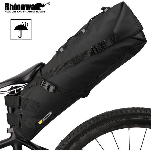 Rhinowalk sac de selle de vélo étanche grande capacité sac de selle de vélo sac arrière pliable de cyclisme vtt vélo de route