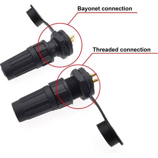 Lot de 10 connecteurs étanches en plastique IP67 PY07 Z108, connecteurs à emboîtement, tailles de broches assorties 2 à 8 broches, câblage électrique
