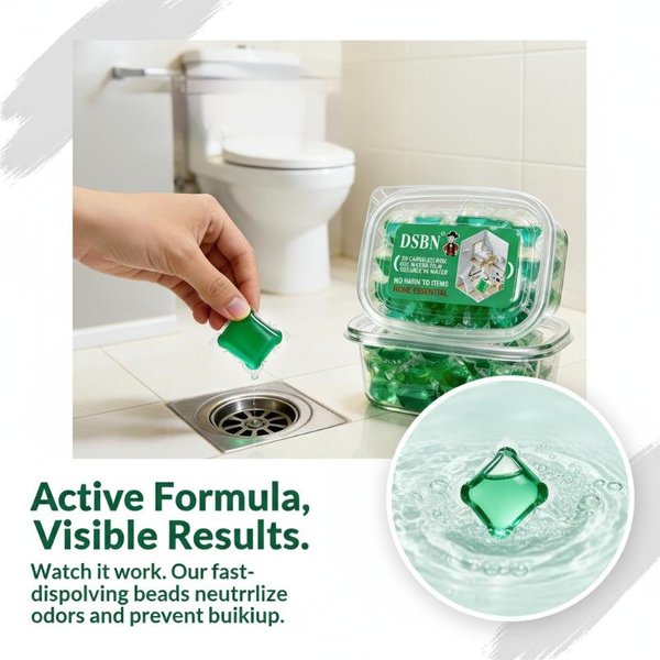 Gel nettoyant pour drains à parfum léger, soluble dans l'eau, éliminateur d'odeurs pour la cuisine, la salle de bain, les égouts et les toilettes domestiques.