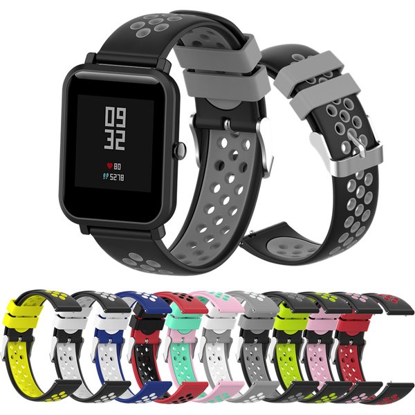 Bracelet Coloré en Silicone pour Xiaomi Huami Amazfit Bip U / Bip S / GTS 2 / GTR 2