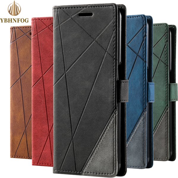 Flip-Hülle für Samsung Galaxy A57 A36 A25 A14 A50 A12 A22 A32 A52 A72 A13 A23 A33 A53 A73, Leder, magnetische Brieftaschenhülle mit Ständerfunktion