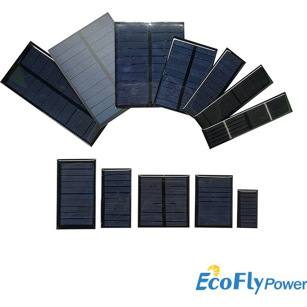 Module de panneau solaire mini monocristallin/polycristallin 2V 3V 4V 5.5V 5V 6V 7V 10V pour batterie, carte DIY en époxy, carte de production d'énergie PET, modèle
