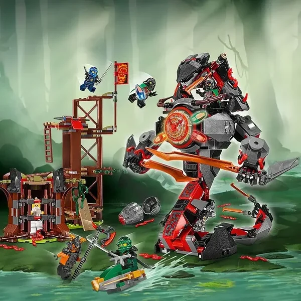 734PCS Compatible city ninjagoing toys Dawn of Iron Doom action figrues Building Blocks Toys birthday gift for Kids