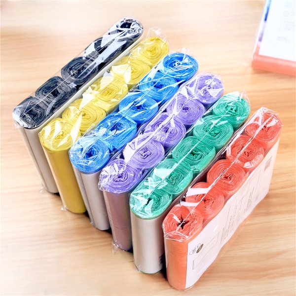5 Rolls/Pack 100-500Pcs Household Disposable Trash Pouch Kitchen Storage Garbage Bags Cleaning Waste Bag Plastic Bag