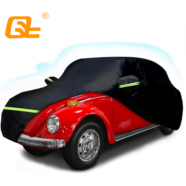 Housses de voiture imperméables pour berline Beetle Bug, 2 portes, tous temps, sur mesure, extérieur, housse coupe-vent avec fermeture éclair de porte, 1960-1980