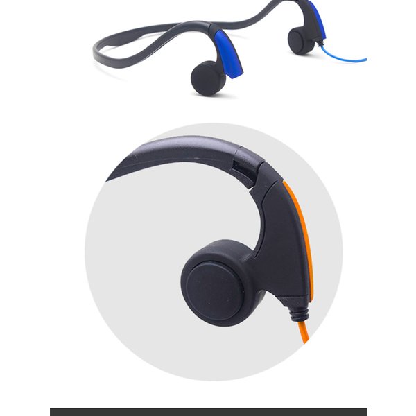 Hängende Sportkopfhörer, Stereo-Telefon-Kopfhörer, kabelgebundene Knochenleitungskopfhörer ohne Mikrofon für iPhone, Xiaomi, Samsung