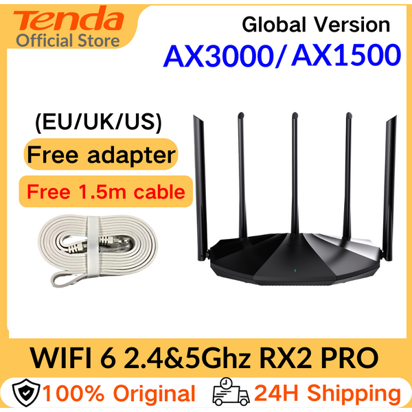 WiFi 6 routeur AX3000 Gigabit répéteur sans fil Tenda 2.4G 5Ghz Gigabit WIFI6 AX1500 réseau d'extension Tenda AC1200 Wifi Booster