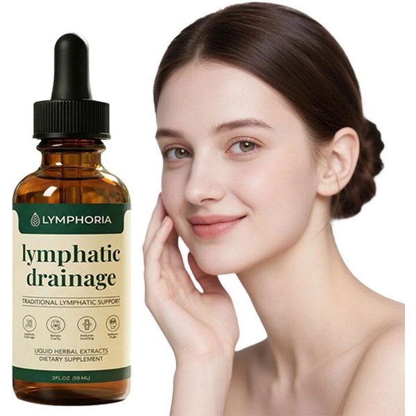 Natürliche Premium Lymphdrainage Ampullen-Tropfen, Pflanzenextrakte für die Tägliche Pflege zur Verbesserung von Schwellungen und Durchblutung, Schönheit & Gesundheit
