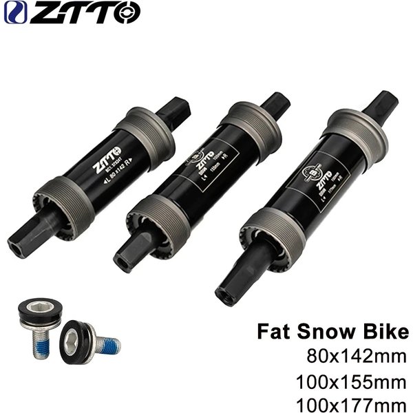 ZTTO Fahrrad 80 mm 100 mm quadratische konische Tretlager BSA 80 x 142 100 x 155 100 x 177 80 100 Achsen für Quadratloch für Fat Snow Bike