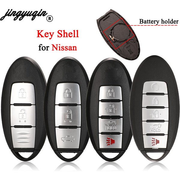 jingyuqin 2/3/4 Button For Nissan Sunny ALTIMA MAXIMA Murano Versa Teana Infiniti G35 G37 Remote Car Key Case Shell Replacement