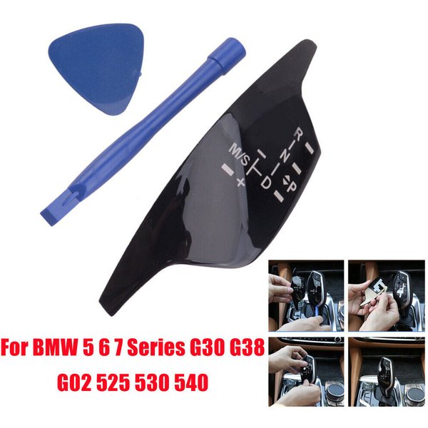 Pommeau de levier de vitesse de voiture LHD, autocollant de bouton de couverture Kiev illage de panneau, pièces automobiles, accessoires pour BMW série 5, 6, 7, G30, G38, G02, 525, 530