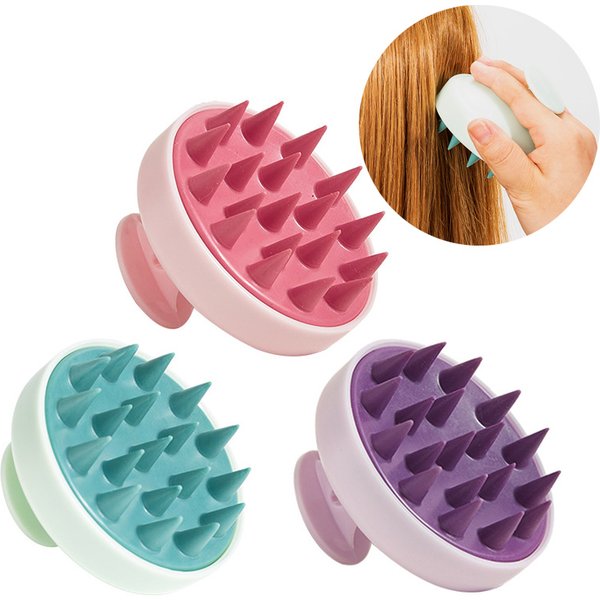 Silikon Shampoo Kopfhaut Haar Massagegerät Kopf Körper Kopfhaut Massage Pinsel Kamm Haar Waschen Kamm Dusche Pinsel Bad Spa Massage Pinsel