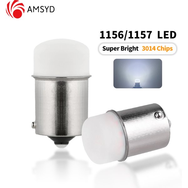 2PCS P21/5W BA15S 1156 Led-lampe PY21W BAY15D 1157 Blinker Licht 12V 6500K Weiß super Helle Auto Rückwärts Bremse Parkplatz Lampe