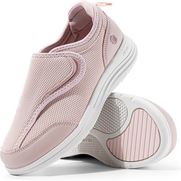 Chaussures diabétiques pour femmes Fittington, à bout large, modèle EasyTop Wings, chaussures de marche pour femmes, avec sangles réglables, pour pieds œdémés et enflés, idéales pour l'automne.