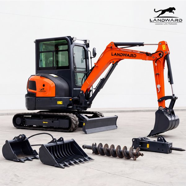 Hersteller Kubota Motor 3,5 Tonnen Kleiner Bagger Hochwertiger Landwirtschaftlicher Bagger 2050KG Diesel Raupenbagger Mini-Bagger Maßgefertigt
