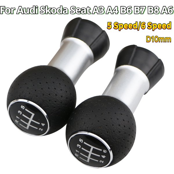 Pommeau de levier de vitesse de voiture, tête de handball, Audi, Skoda, Seat, A3, A4, Gods, B7, B8, Horizon, S4, B8, 8K, A5, 8T, Q5, 8R, Volkswagen Vw Passat, Golf, D10 mm