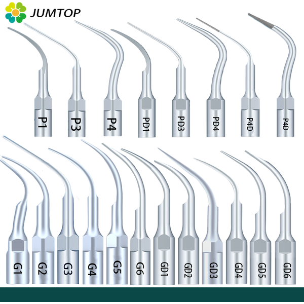 5pcs Dental Ultrasonic Scaler Tip Scaling Tip Periodontics Endodontics Fit EMS Woodpecker SATELEC DTE NSK
