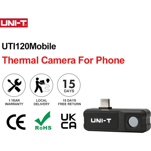 UNI-T Wärmebildkamera für Telefon UTI 120 Mobile 10800 Pixel Wärmebildkamera für Wasserleckdetektor UTI 120MS
