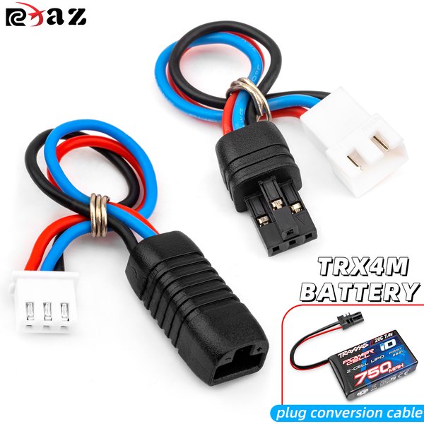 RCXAZ Batterie-Adapterkabel, männlich, weiblich, Stecker, Umrüstkabel für TRX4M RC Car