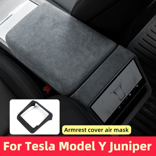 Akcesoria Launch do Tesla Model Y Juniper 2025+ i Tesla Model 3 Highland 2024, osłona schowka podłokietnika centralnego, materiał ABS