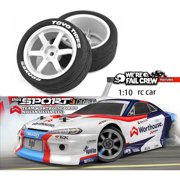 1Set High Grip Hot Melt Tyre Wheel 68*27mm Tire for 1/10 RC Racing Car Tamiya TT01 TT02 XV01 PTG-2 HPI HSP RC Car Upgrade Parts