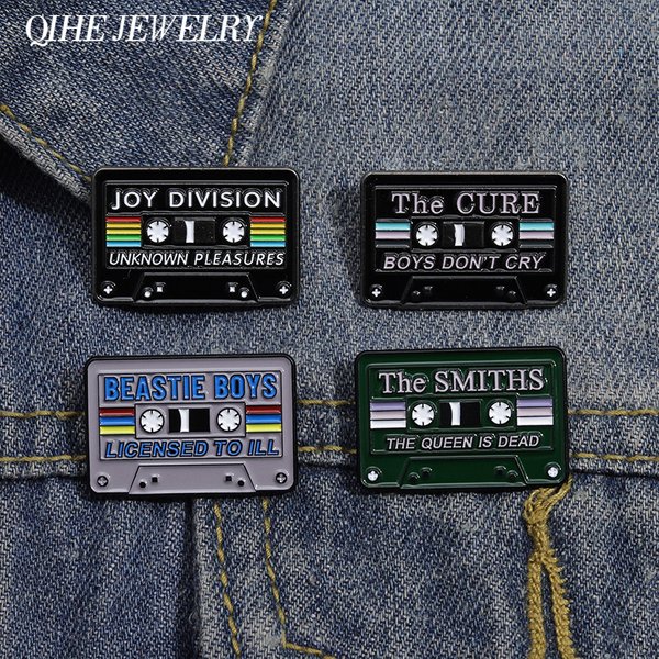 Punk bandes CD carte broche émail broches Badge personnalisé Joy Division plaisirs inconnus musique bijoux accessoires métal chapeau chemise cadeau