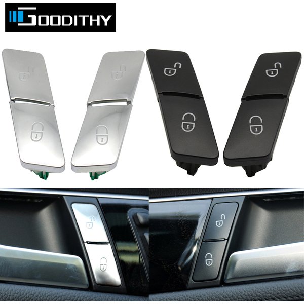 Auto Innen Links Rechts Türschloss Schalter Taste Für Mercedes Benz C GLK W204 E Klasse W212 W207 GL ML GLE GLS W166 W463 W156