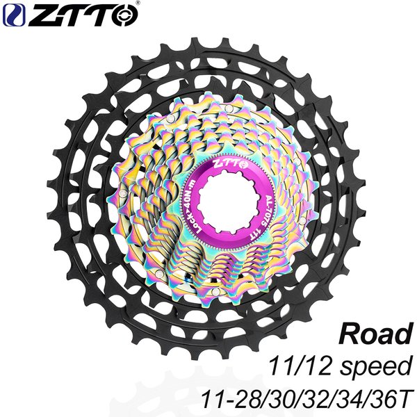 Cassette de vélo de route ultralégère ZTTO 11/12 vitesses 11s 12s 11-28/30/32/34/36T ULT Pignon Roue libre 125g~163g 11V 12V Gravel K7 HG