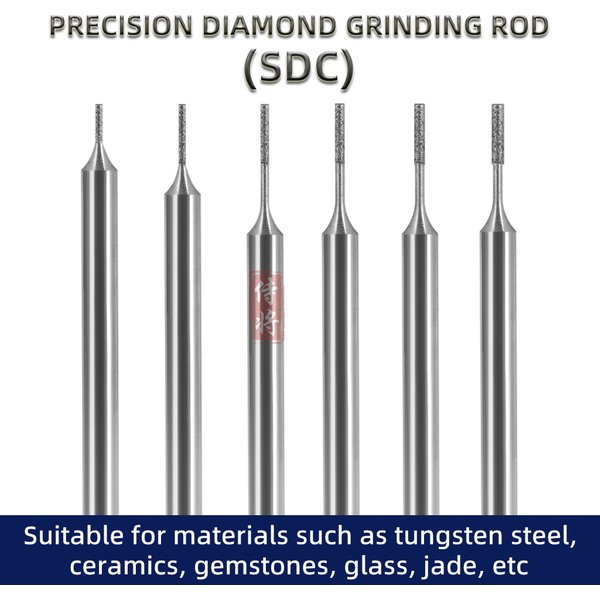 Points internes SDC pour meulage de diamant de précision, tige de 3mm, acier au tungstène, céramique, verre saphir, 150, 200/400 #, le plus récent