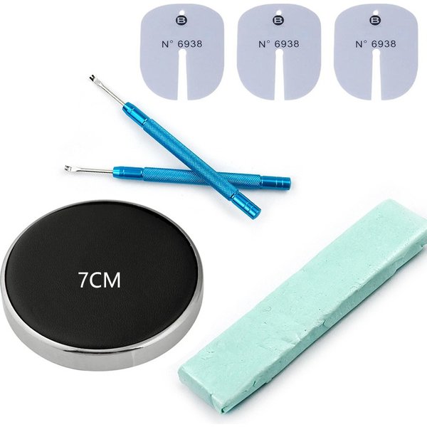 Kit d'outils de réparation de coussin de siège en PU, argile de nettoyage de cadran de montre, mastic en caoutchouc, extracteur d'aiguilles de montre, outil de retrait de raccord, accessoire