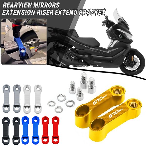Für VOGE SR4MAX SR4 MAX 2022-2025 Motorrad Zubehör Aluminium Spiegel Riser Verlängerung Halterung Rückspiegel Verlängern