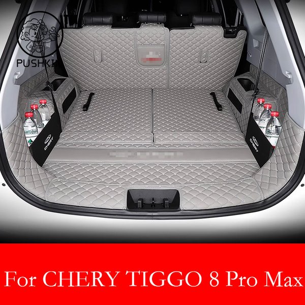 Für CHERY TIGGO 8 Pro Max 2025 2026 Kofferraummatte Innenraum-Teppich PU-Leder Kofferraumunterlage Mattenabdeckung Auto-Styling Zubehör