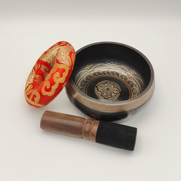 Tibetisches Klangschalen-Set Klangschalen für Meditation Nepal Musikschale Buddhismus für Meditation Yoga Stressabbau Tibet Kupferschale
