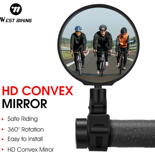Wear bike universal fahrrad rückspiegel 360 grad verstellbarer rückspiegel fahrrad zubehör fahrrad lenker spiegel