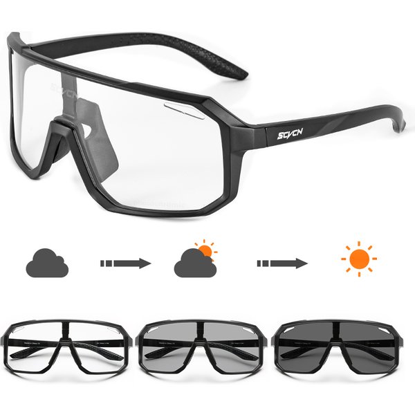SCVCN Photochrome Radfahren Gläser Outdoor Sonnenbrille Sport Fahrrad Laufen Angeln Brillen Brillen Fahrrad Brille Outdoor MTB