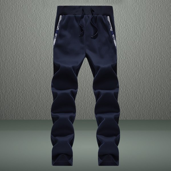 Men's Trousers Winter Warm Outdoor Sports Jogging Casual Sports Pants Drawstring Design Black And White Gray M~5XL