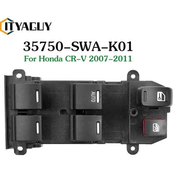 35750SWAK01 35750-SWA-K01 Electric Power Master Window Lifter Control Switch Button Panel For Honda CR-V CRV 2007-2011
