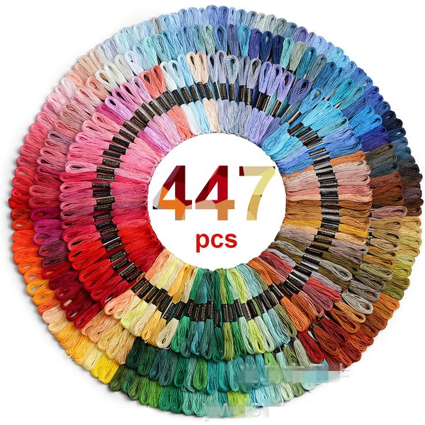 50/100/150/200/447 pièces fil à broder multicolore point de croix fils de fil coton écheveaux de couture écheveaux Kit bricolage outil de couture