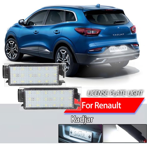 2 szt. Bez Błędów Canbus LED Kierunkowskazy Samochodowe Światła Tablicy Rejestracyjnej do Renault Kadjar 2015 2016 2017 2018 2019 2020